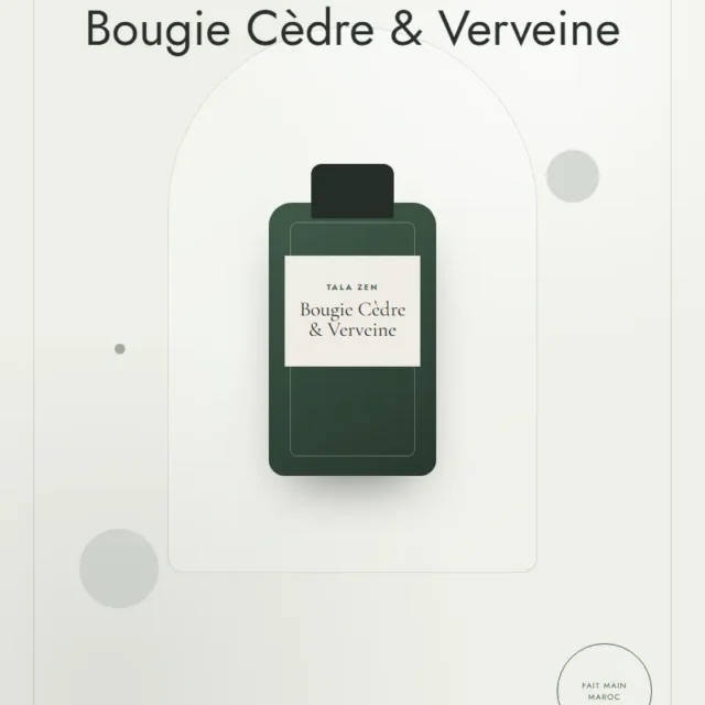 Bougie cèdre et verveine