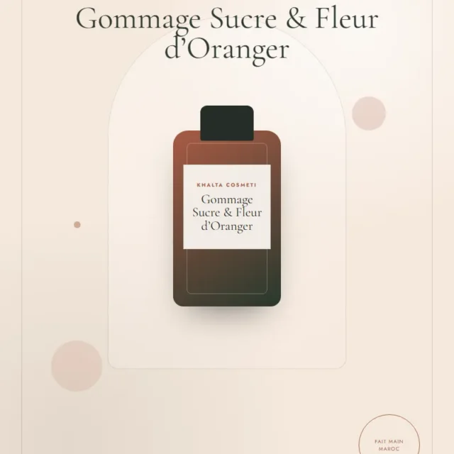 Gommage au sucre et à la fleur d’oranger