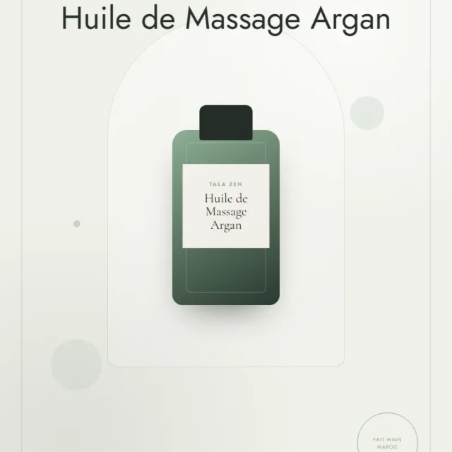 Huile de massage argan et lavande
